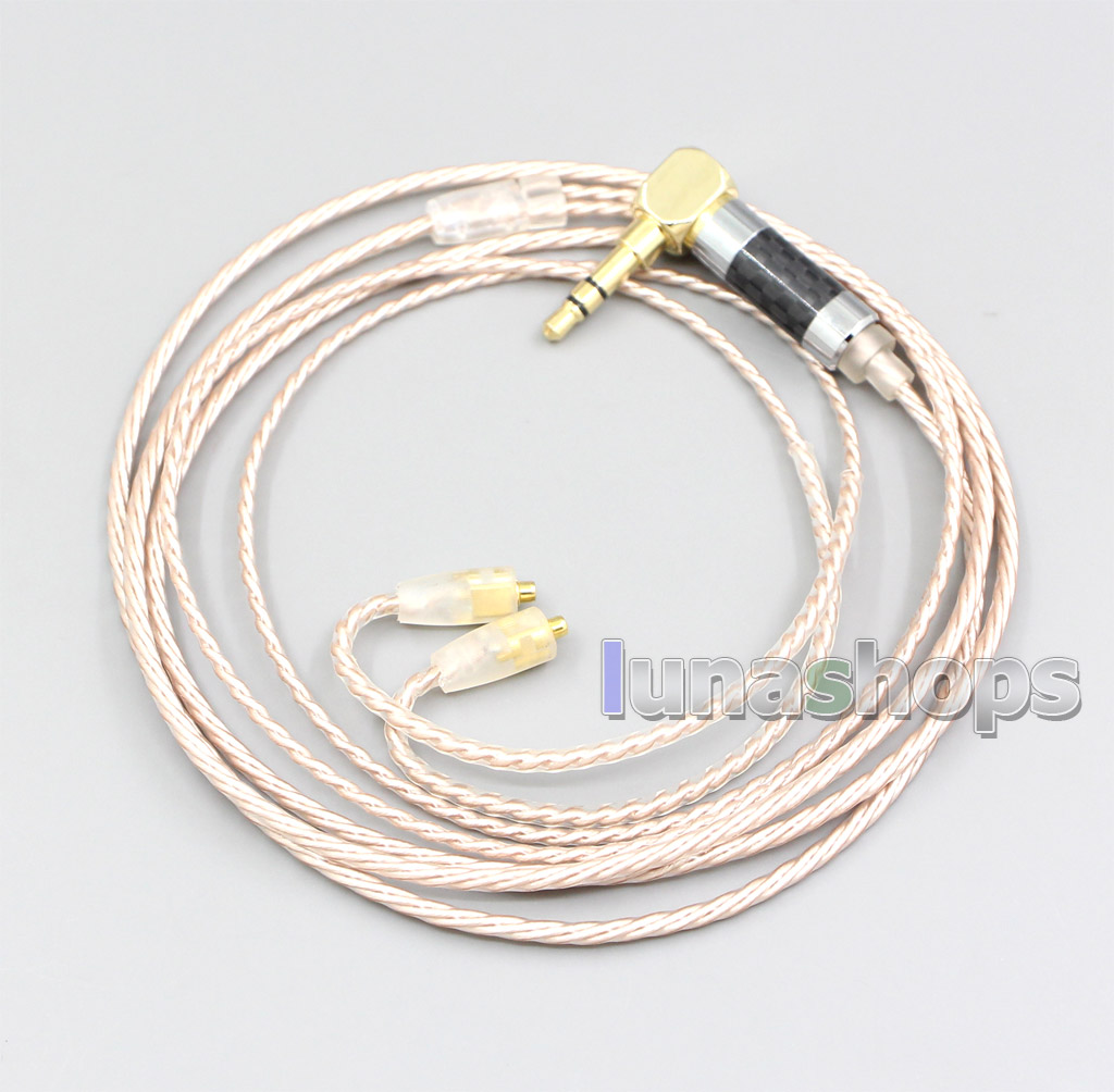 Hi-Res Brown XLR 3.5mm 2.5mm 4.4mm Earphone Cable For Westone W40 W50 W60 UM10 UM20 UM30 UM40 UM50 Pro