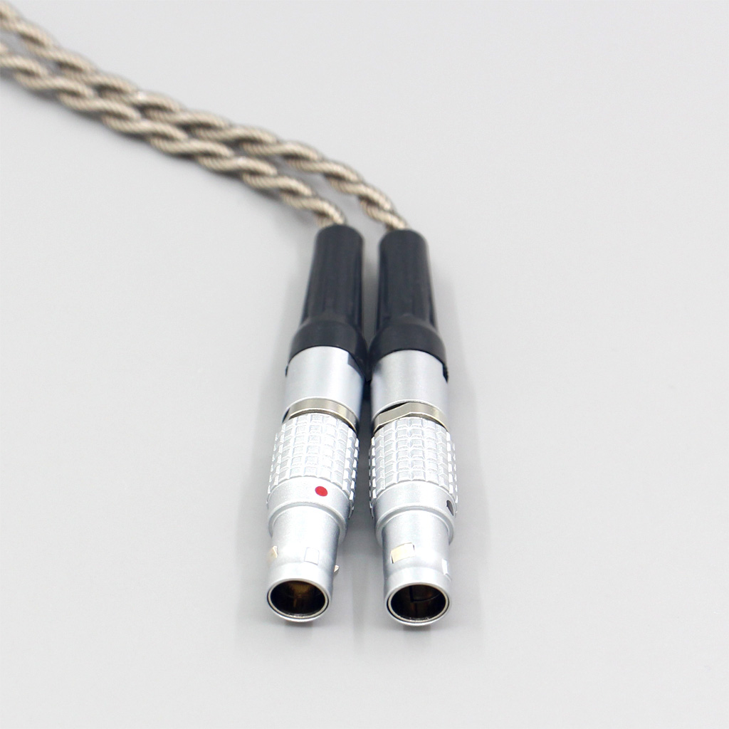 99% Pure Silver + Graphene Silver Plated Shield Earphone Cable For Focal Utopia Fidelity Circumaural Headphone 