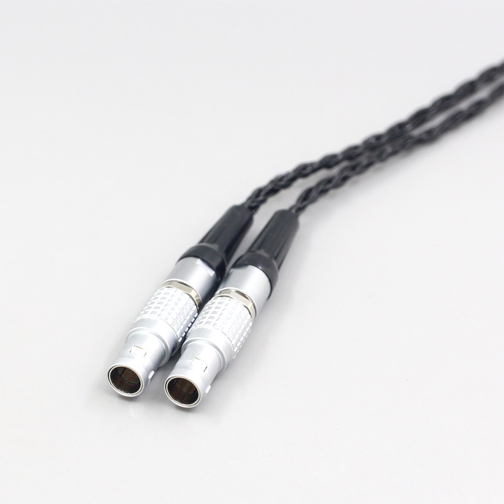 16 Core 7N OCC Black Braided Earphone Cable For Focal Utopia Fidelity Circumaural Headphone