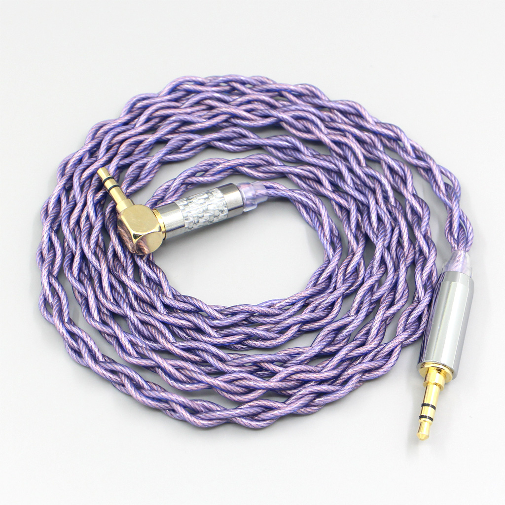 Type2 1.8mm 140 cores litz 7N OCC Headphone Cable For Fostex T50RP Mk3 T40RP Mk2 T20RP Mk2 Dekoni Audio Blue