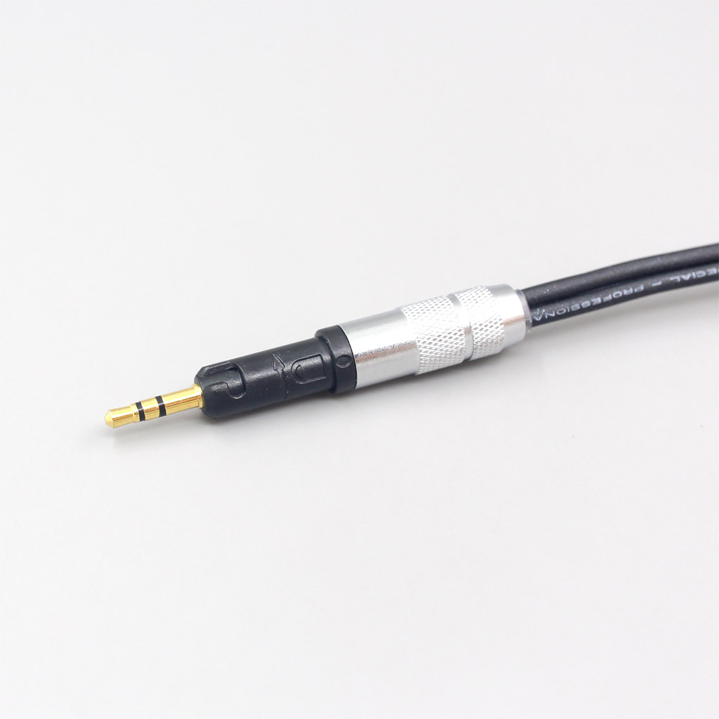 2.5mm 4.4mm XLR 3.5mm Black 99% Pure PCOCC Earphone Cable For Audio Technica ATH-M50x ATH-M40x ATH-M70x