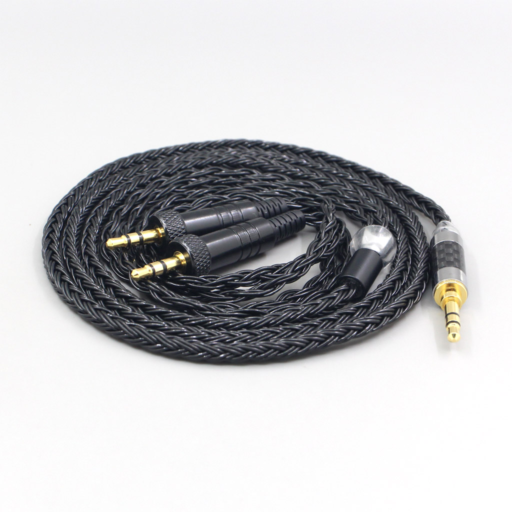 16 Core 7N OCC Black Braided Earphone Cable For Sony MDR-Z1R MDR-Z7 MDR-Z7M2 With Screw To Fix headphone
