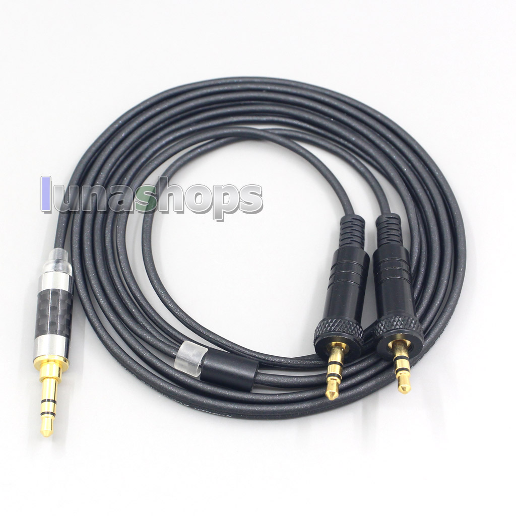 2.5mm 3.5mm 4.4mm XLR Black 99% Pure PCOCC Earphone Cable For Sony MDR-Z1R MDR-Z7 MDR-Z7M2 With Screw To Fix