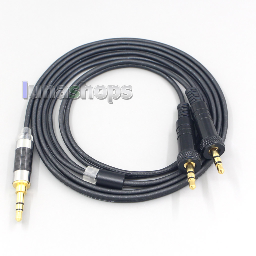 2.5mm 3.5mm 4.4mm XLR Black 99% Pure PCOCC Earphone Cable For Sony MDR-Z1R MDR-Z7 MDR-Z7M2 With Screw To Fix