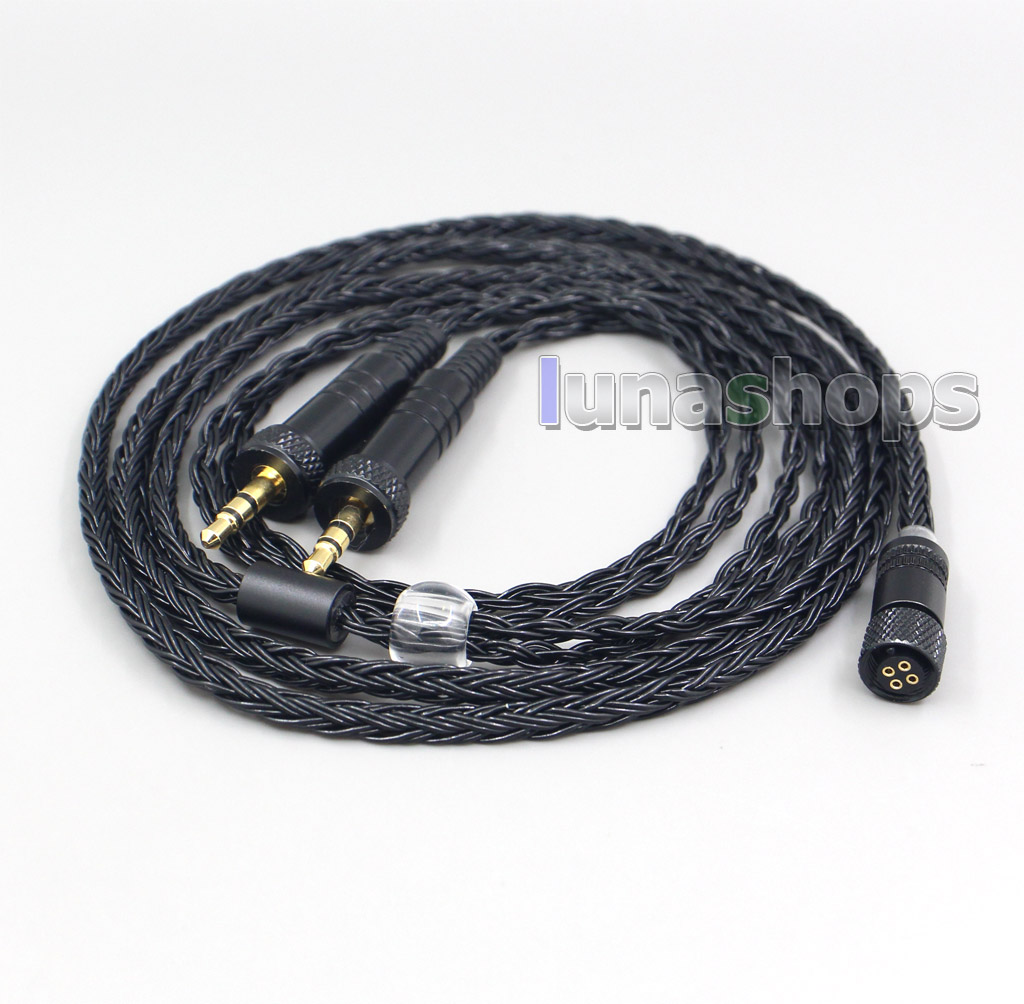 16 Core Black OCC Awesome All In 1 Plug Earphone Cable For Sony MDR-Z1R MDR-Z7 MDR-Z7M2 With Screw To Fix