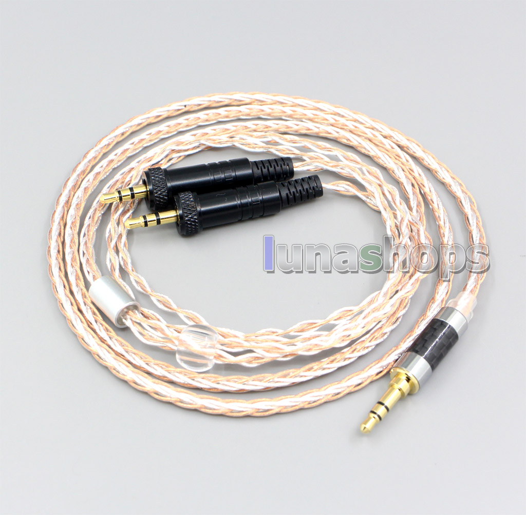 XLR 6.5mm 4.4mm 2.5mm 800 Wires Silver + OCC Headphone Cable For Sony MDR-Z1R MDR-Z7 MDR-Z7M2 With Screw To Fix