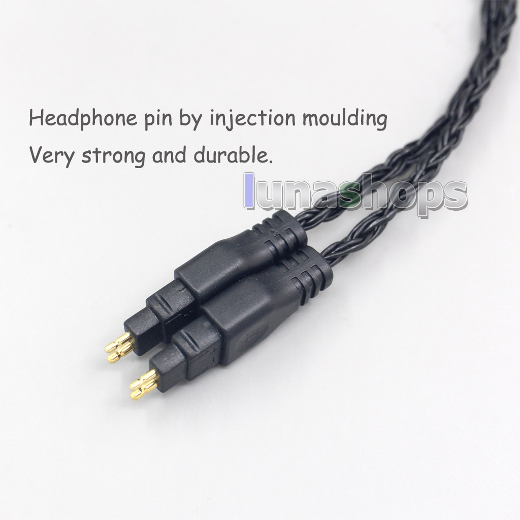 16 Core Black OCC Earphone Cable For Sennheiser HD580 HD600 HD650 HDxxx HD660S HD58x HD6xx Headphone