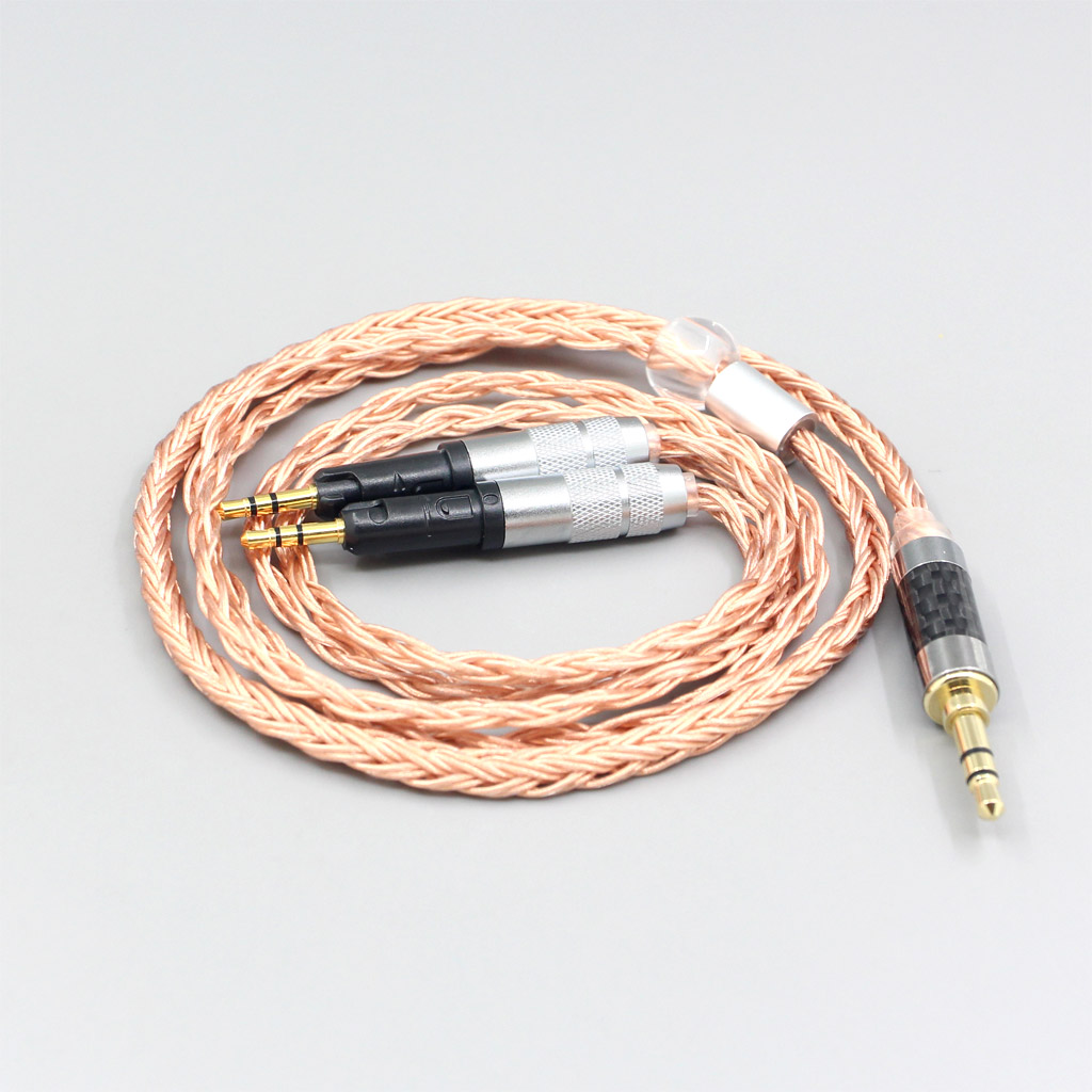 6.35mm 4.4mm 2.5mm 16 Core 7N OCC Transparent Braided Earphone Headphone Cable For Audio-Technica ATH-R70X