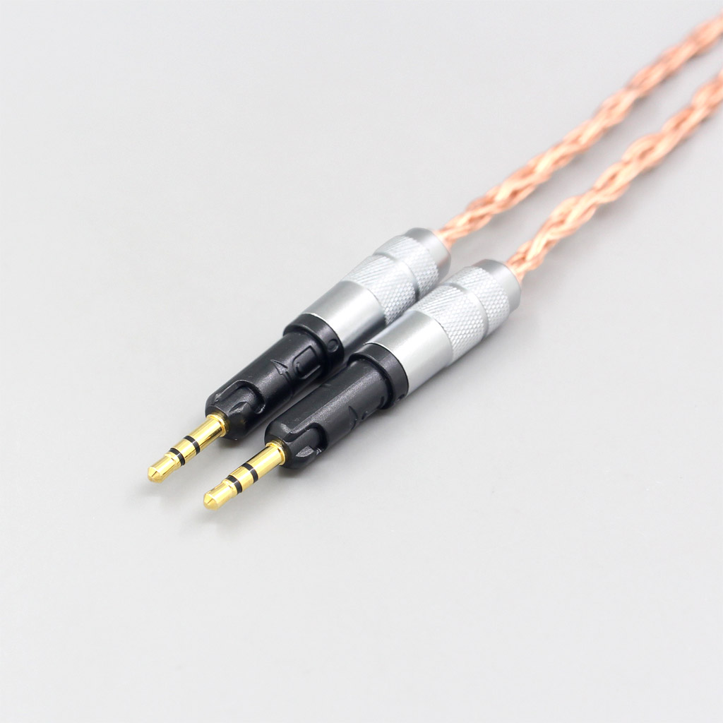 6.35mm 4.4mm 2.5mm 16 Core 7N OCC Transparent Braided Earphone Headphone Cable For Audio-Technica ATH-R70X