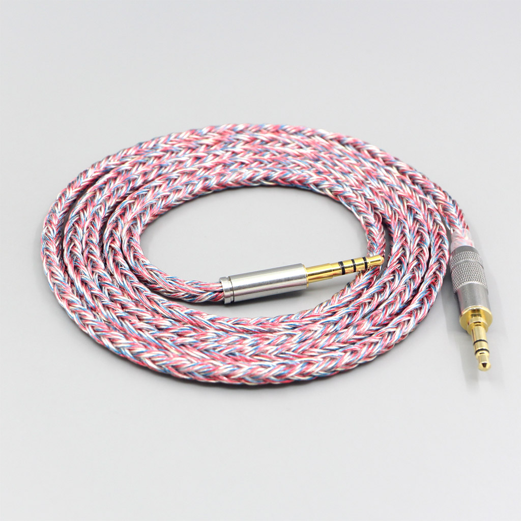 16 Core Silver OCC OFC Mixed Braided Cable For Denon AH-mm400 AH-mm300 AH-mm200 Beats solo2 solo3 SHP9500 Headphone