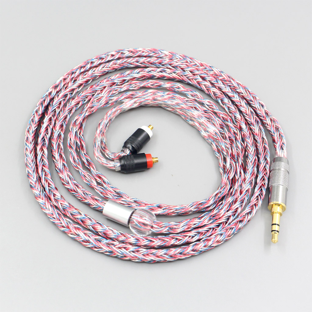 16 Core Silver OCC OFC Mixed Braided Cable For Sony IER-M7 IER-M9 IER-Z1R Headset Earphone Headphone