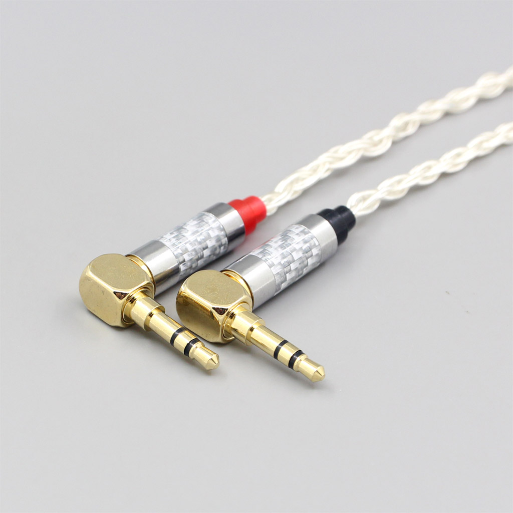 16 Core OCC Silver Plated Headphone Cable 7mm High Step For Verum 1 One Earphone Headset L Shape 3.5mm Pin