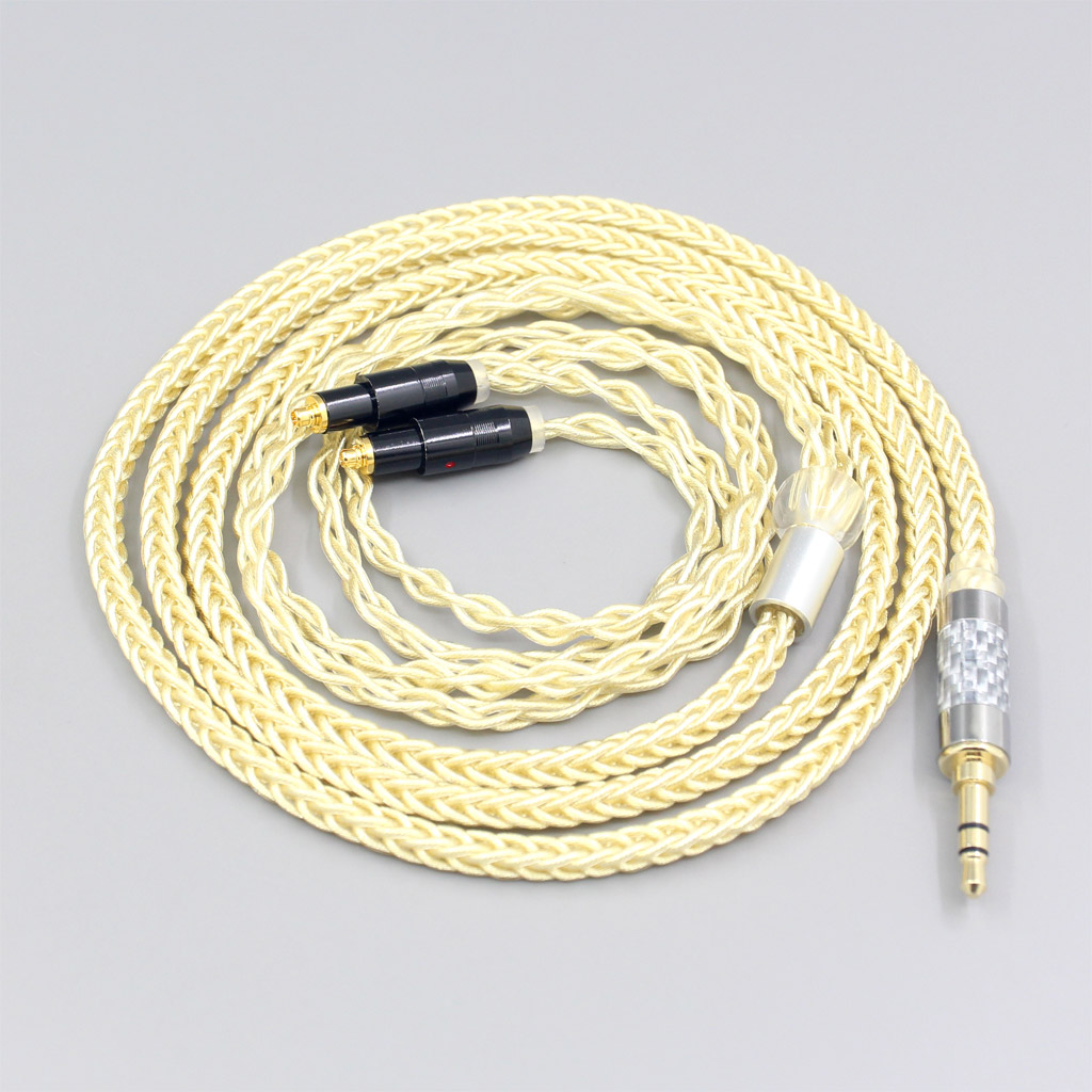 8 Core Gold Plated + Palladium Silver OCC Alloy Cable For Shure SRH1540 SRH1840 SRH1440 Earphone headset Headphone