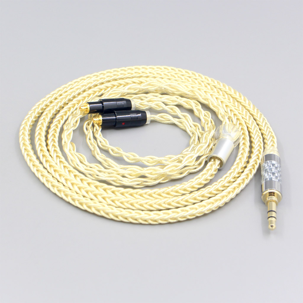 8 Core Gold Plated + Palladium Silver OCC Alloy Cable For Shure SRH1540 SRH1840 SRH1440 Earphone headset Headphone