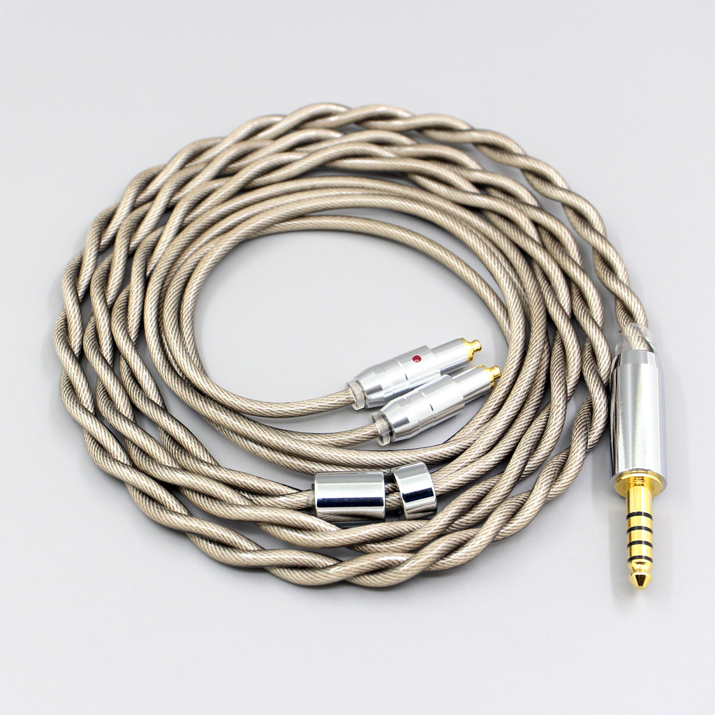 Type6 756 core 7n Litz OCC Silver Plated Earphone Cable For Shure SRH1540 SRH1840 SRH1440 2 core 2.8mm Headphone