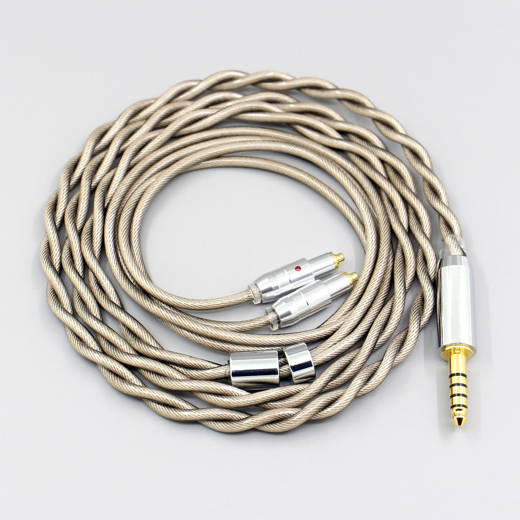 Type6 756 core 7n Litz OCC Silver Plated Earphone Cable For Shure SRH1540 SRH1840 SRH1440 2 core 2.8mm Headphone