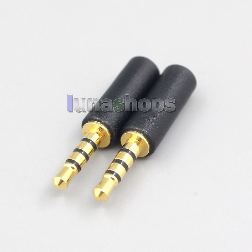 1pair 2.5mm Male To MMCX Female Converter adapter For Hifiman Denon Series Headphone