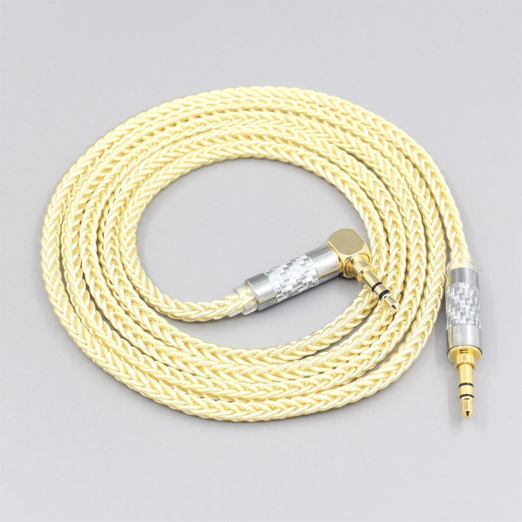 8 Core Gold Plated + Palladium Silver OCC Cable For Fostex T50RP Mk3 T40RP Mk2 T20RP Mk2 Dekoni Audio Blue Headphone
