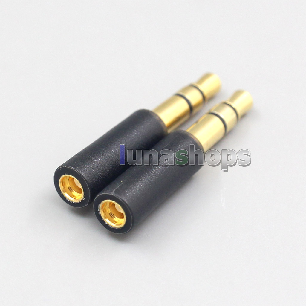 3.5mm Stereo Male To MMCX Female Converter adapter For Hifiman Denon Series Headphone