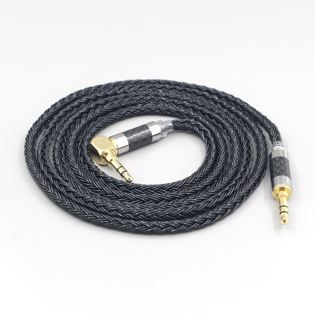 4.4mm 16 Core 7N OCC Black Braided Earphone Headphone Cable For Fostex T50RP Mk3 T40RP Mk2 T20RP Mk2 Dekoni Audio Blue
