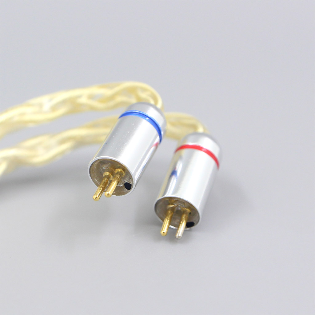 8 Core Gold Plated + Palladium Silver OCC Alloy Cable For 0.78mm Flat Step JH Audio JH16 Pro JH11 Pro 5 6 7 BA Earphone