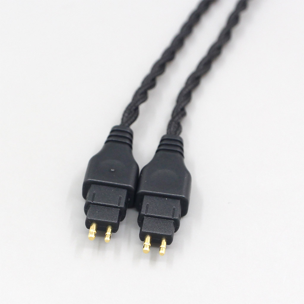 Pure 99% Silver Inside Headphone Nylon Cable For Sennheiser HD580 HD600 HD650 HDxxx HD660S HD58x HD6xx Earphone