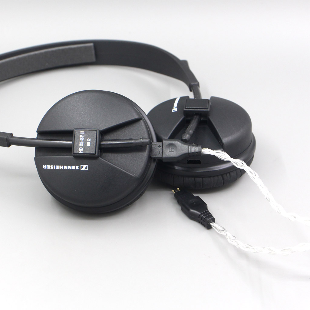 6.5mm XLR 4.4mm 8 Core Silver Plated OCC Earphone Cable For Sennheiser HD580 HD600 HD650 HDxxx HD660S HD58x HD6xx