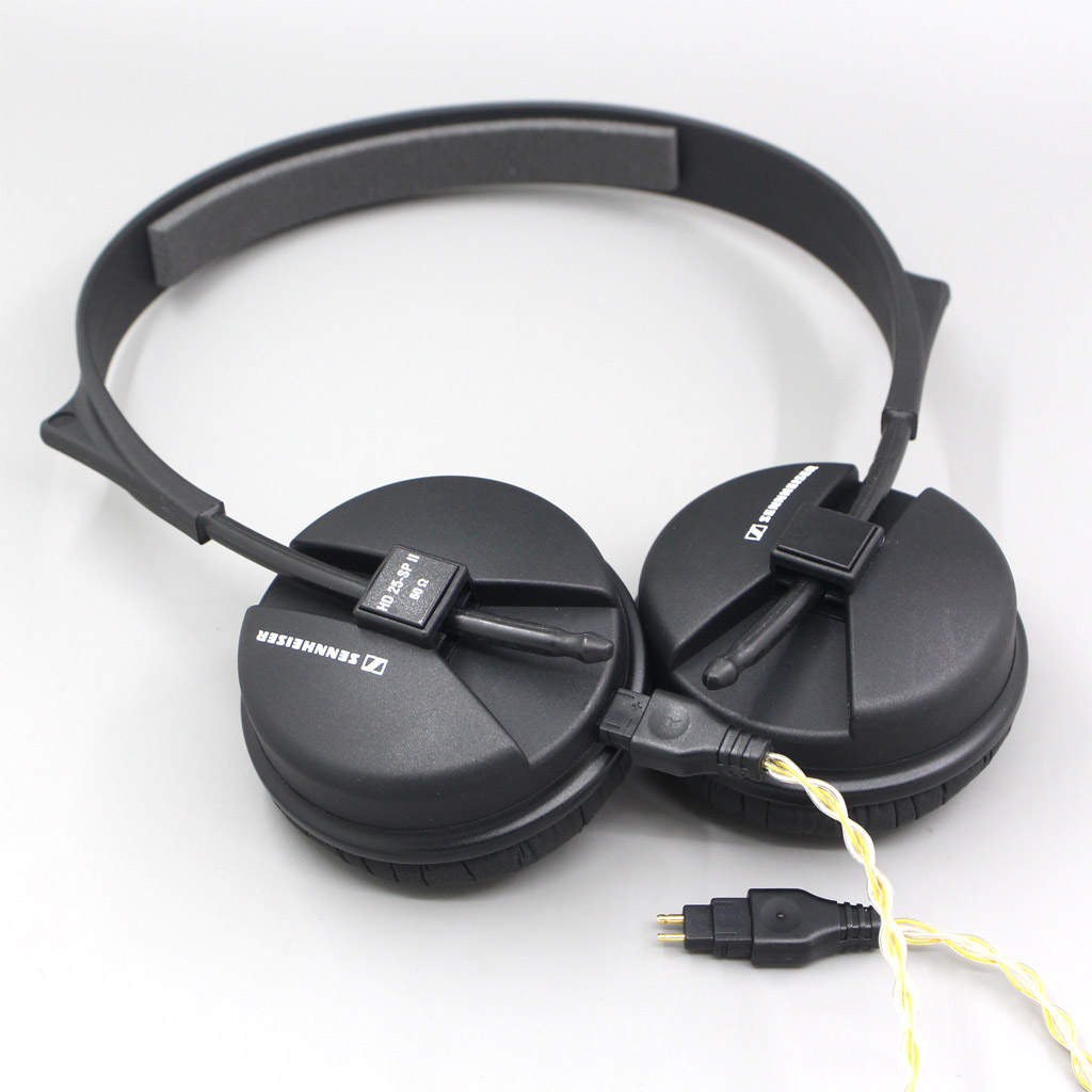8 Core Silver Gold Plated Braided Earphone Cable For Sennheiser HD580 HD600 HD650 HDxxx HD660S HD58x HD6xx Headphone