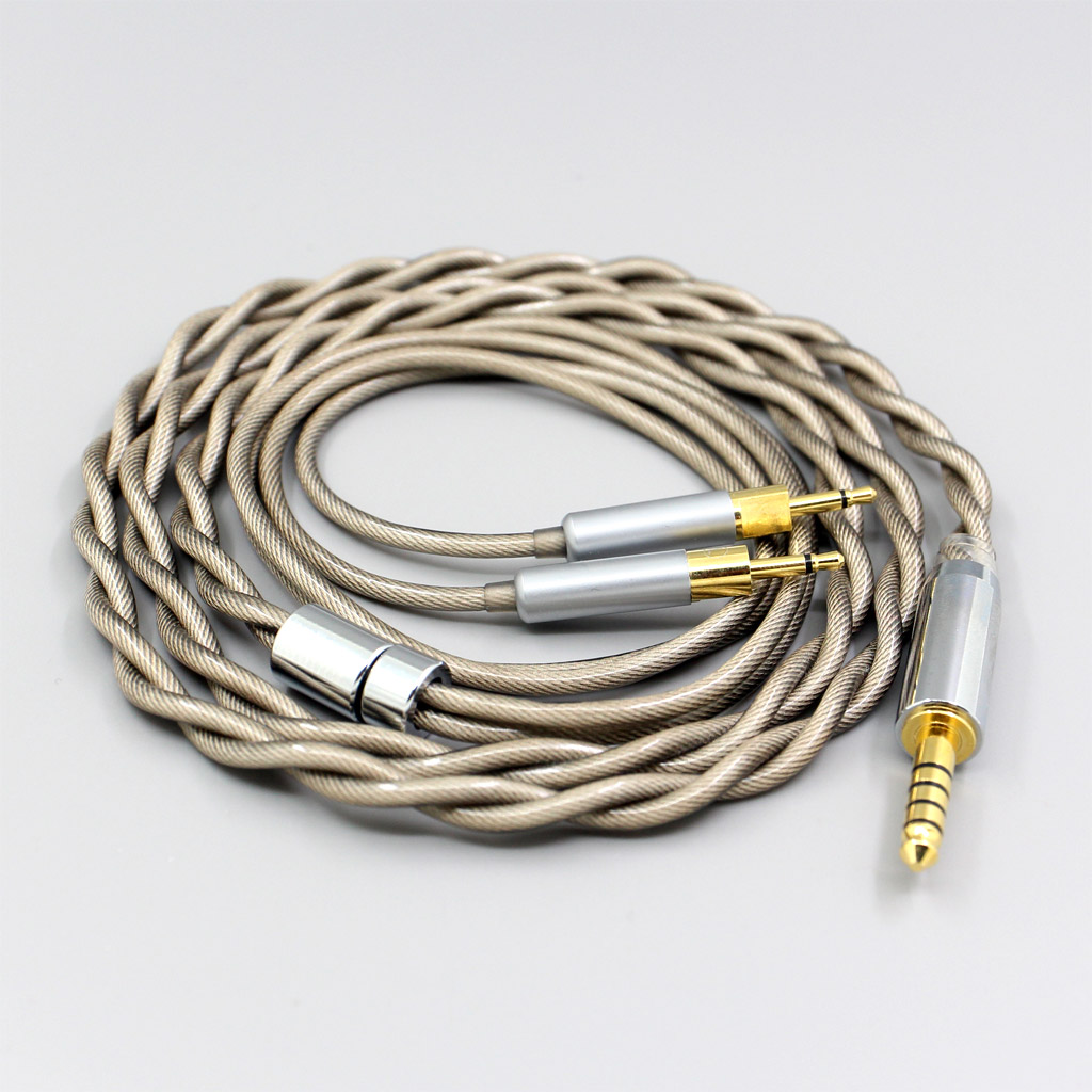 Type6 756 core 7n Litz OCC Silver Plated Earphone Cable For Sennheiser HD700 Headphone 2.5mm pin 2 core 2.8mm