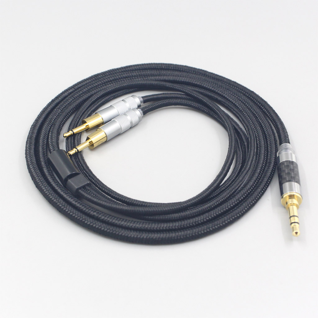 6.5mm XLR 4.4mm Super Soft Headphone Nylon OFC Cable For Sennheiser HD700 2.5mm pin Earphone headset