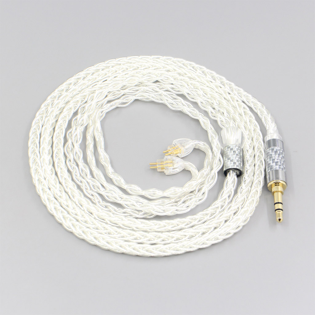 2.5mm 4.4mm 99% Pure Silver 8 Core Headphone Earphone Cable For HiFiMan RE2000 Topology Diaphragm Dynamic Driver