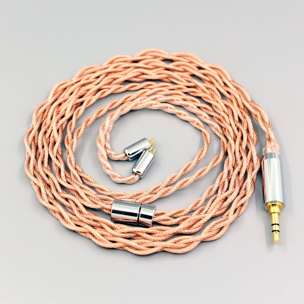 Graphene 7N OCC Shielding Coaxial Mixed Earphone Cable For 0.78mm Flat Step JH Audio JH16 Pro JH11 Pro 5 6 7 BA