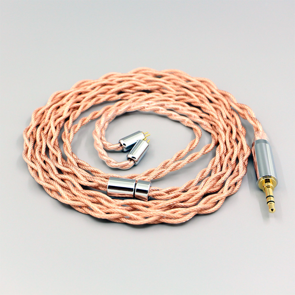 Graphene 7N OCC Shielding Coaxial Mixed Earphone Cable For 0.78mm Flat Step JH Audio JH16 Pro JH11 Pro 5 6 7 BA