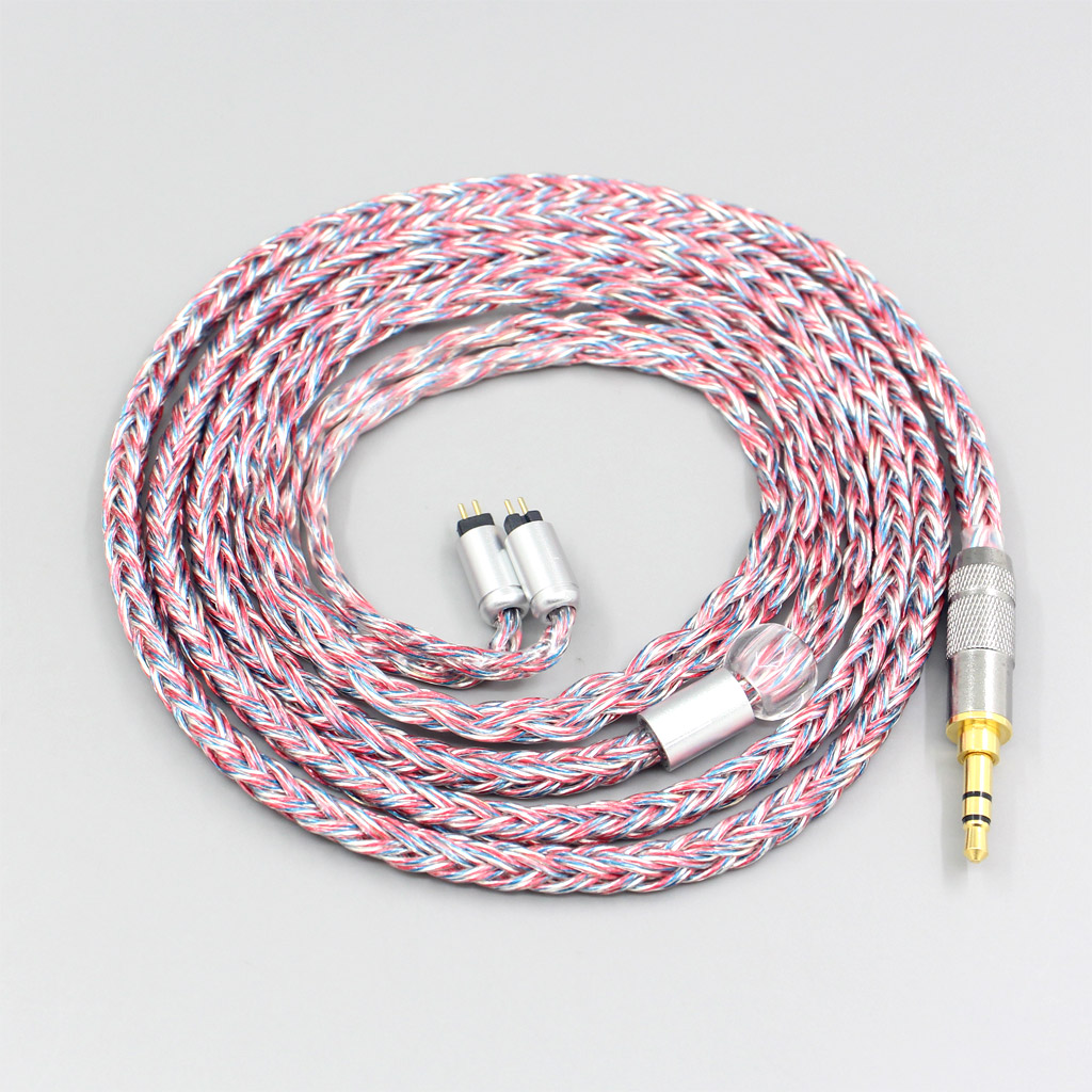 16 Core Silver OCC OFC Mixed Braided Cable For 0.78mm BA Custom Westone W4r UM3X UM3RC JH13 High Step Earphone