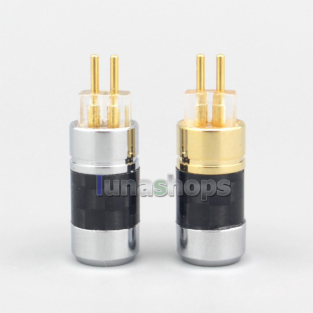 Carbon shell Silver Plated 0.78mm Earphone Pins Plug W4r UM3X UM3RC ue11 ue18 JH13 JH16 ES3 For DIY Westone Cable