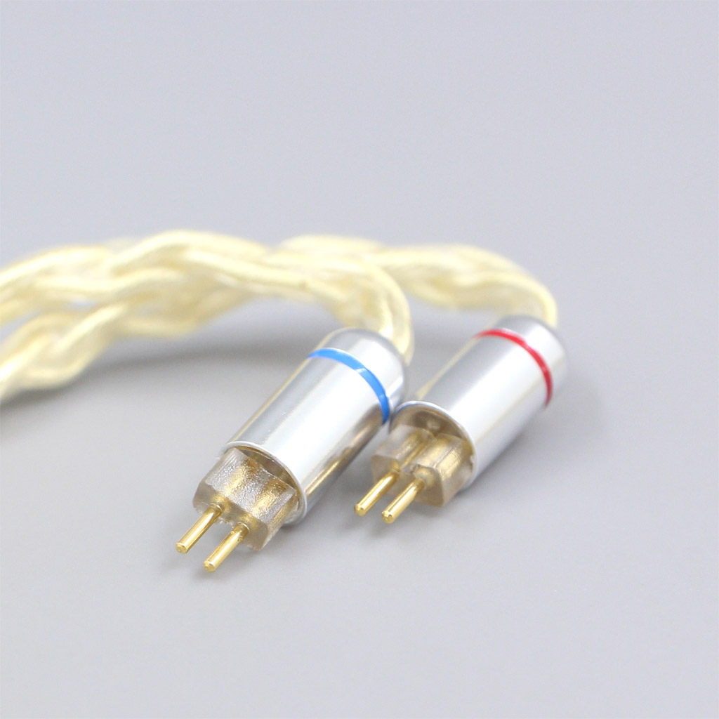 8 Core Gold Plated + Palladium Silver OCC Alloy Cable For 0.78mm BA Custom Westone W4r UM3X UM3RC JH13 High Step Earphone