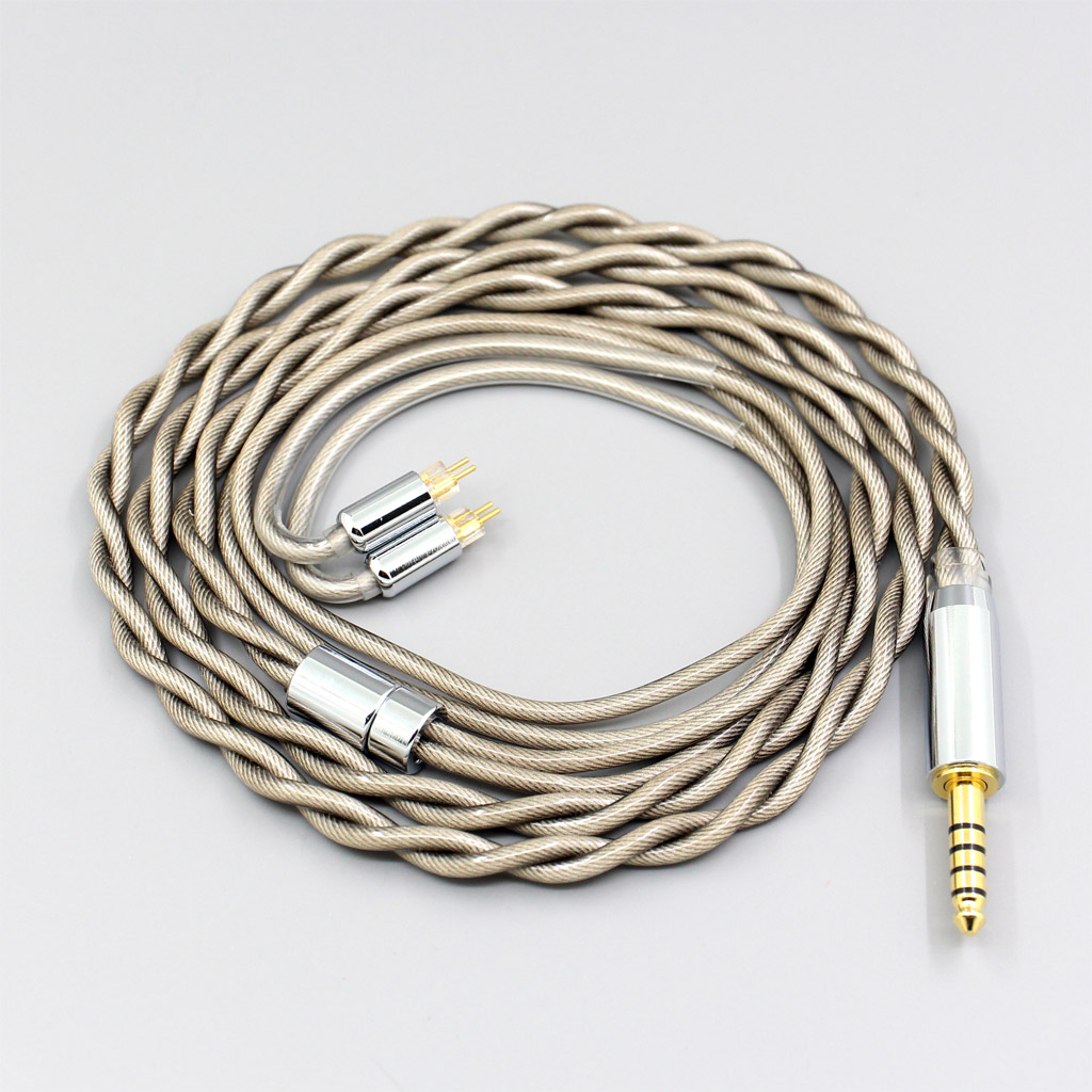 Type6 756 core 7n Litz OCC Silver Plated Earphone Cable For 0.78mm BA Westone W4r UM3X UM3RC JH13 High Step 2 core 2.8mm