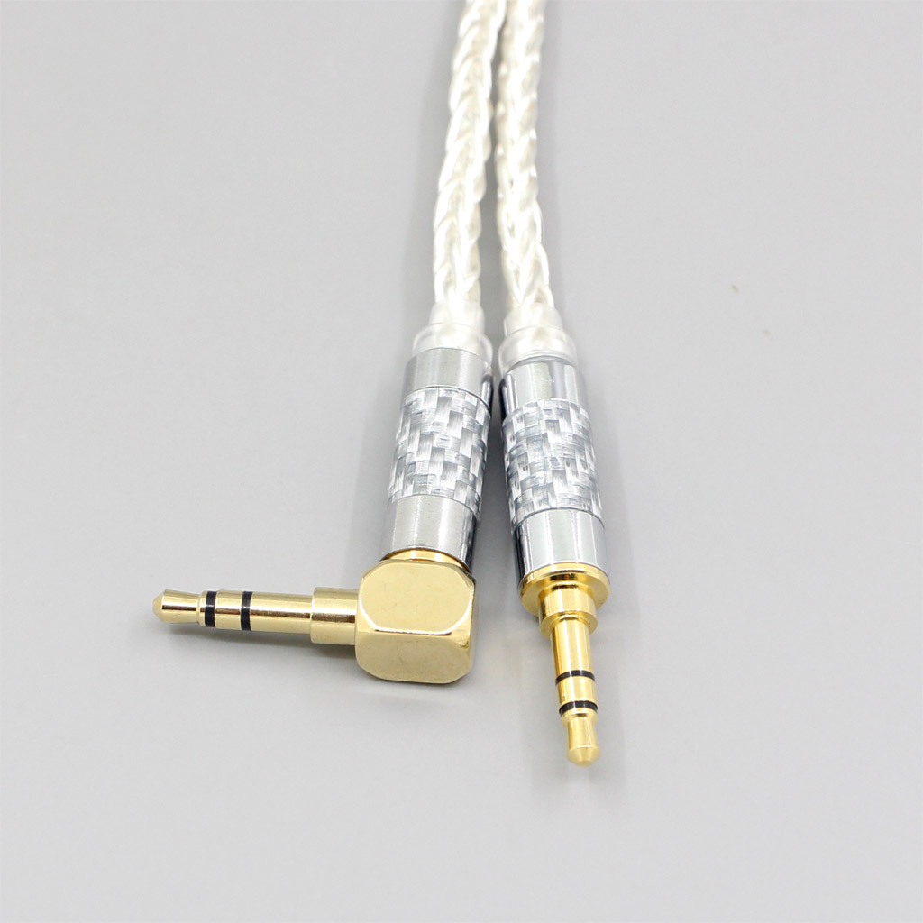 8 Core Silver Plated OCC Earphone Cable For Fostex T50RP Mk3 T40RP Mk2 T20RP Mk2 Dekoni Audio Blue Headphone