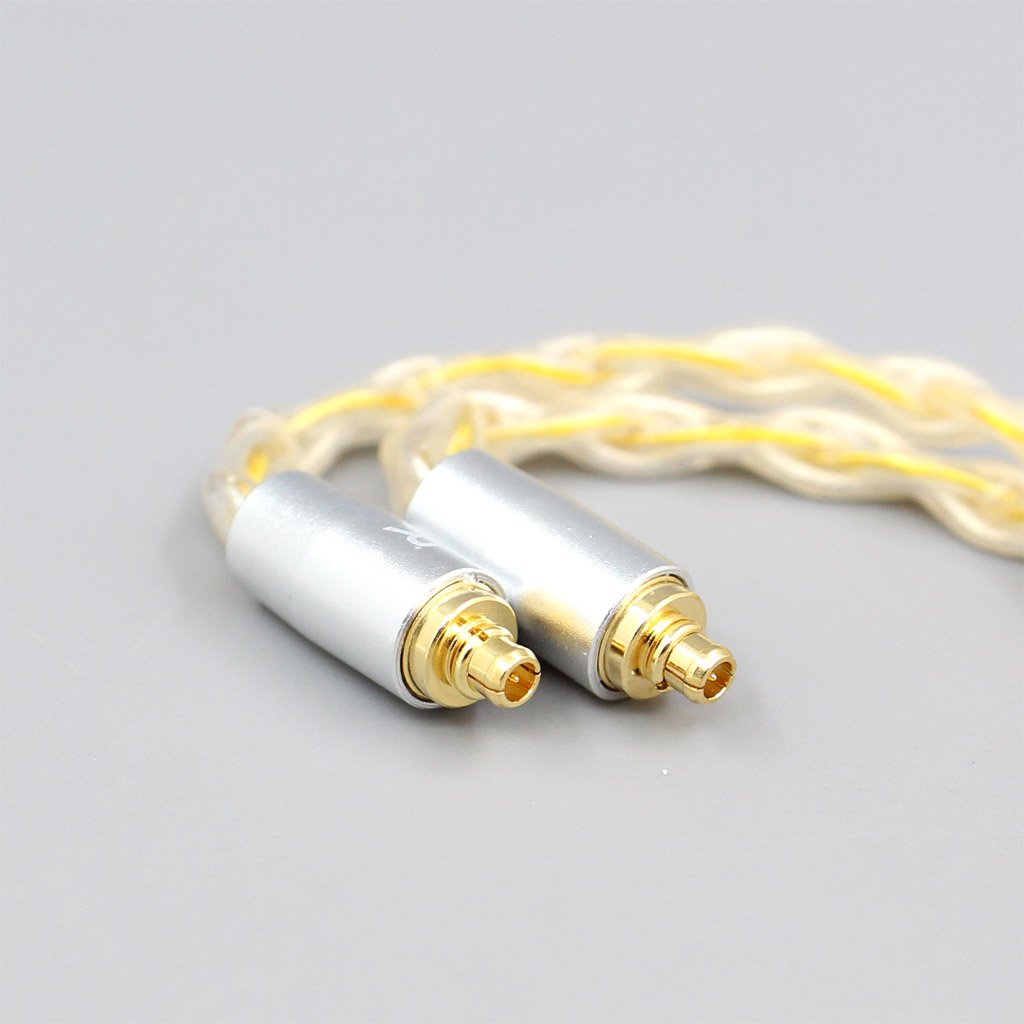 6.5mm 2.5mm 4.4mm 8 Core Silver Gold Plated Braided Earphone Cable For AKG N5005 N30 N40 MMCX Sennheiser IE300