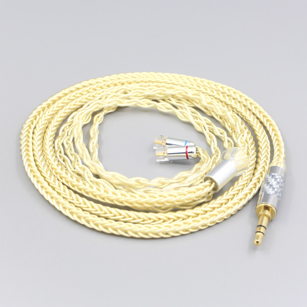 8 Core Gold Plated + Palladium Silver OCC Alloy Cable For UE11 UE18 pro QDC Gemini Gemini-S Anole V3-C V3-S V6-C Earphone