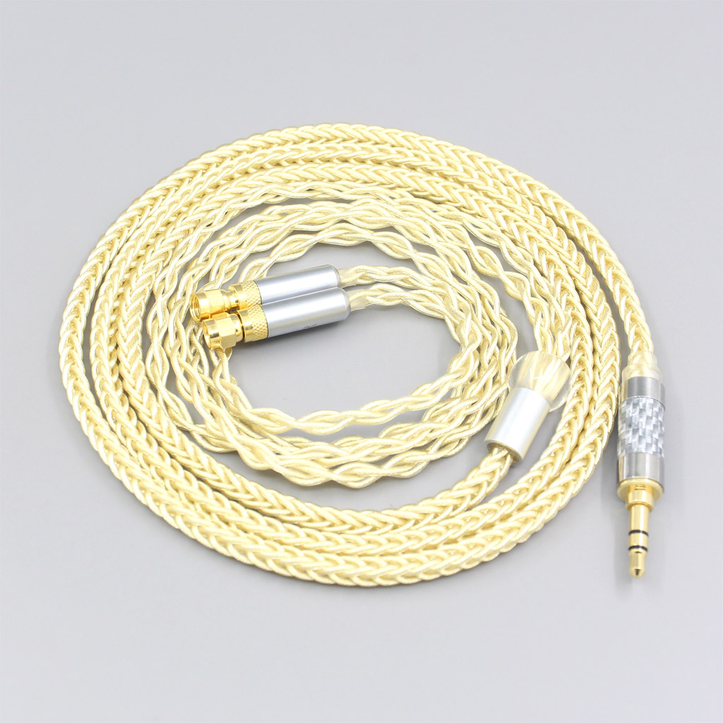 8 Core Gold Plated + Palladium Silver OCC Alloy Cable For HiFiMan HE400 HE5 HE6 HE300 HE4 HE500 HE6 Earphone Headphone