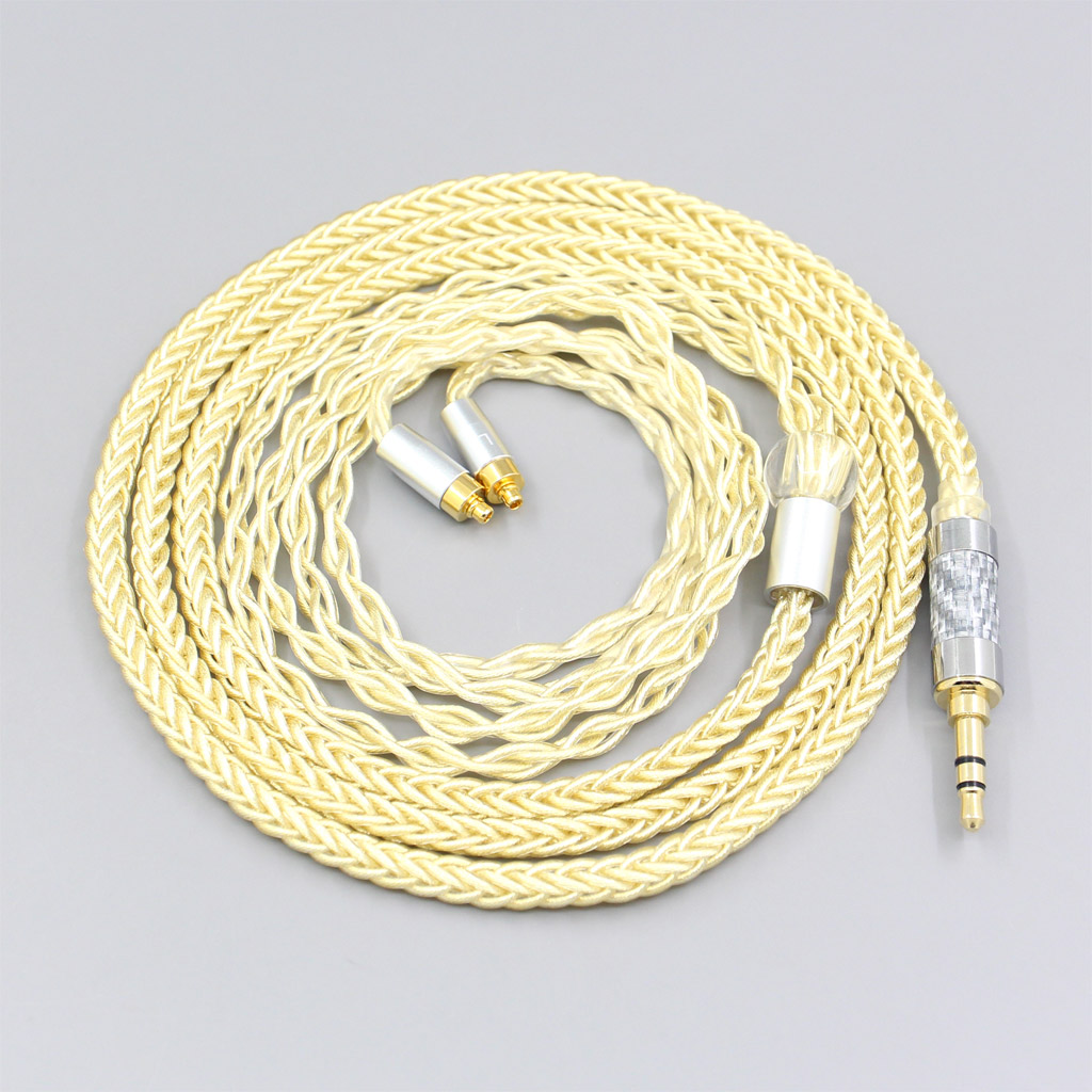 8 Core Gold Plated OCC + Palladium Silver OCC Alloy Wire Braided Cable For Dunu dn-2002 Earphone Headphone