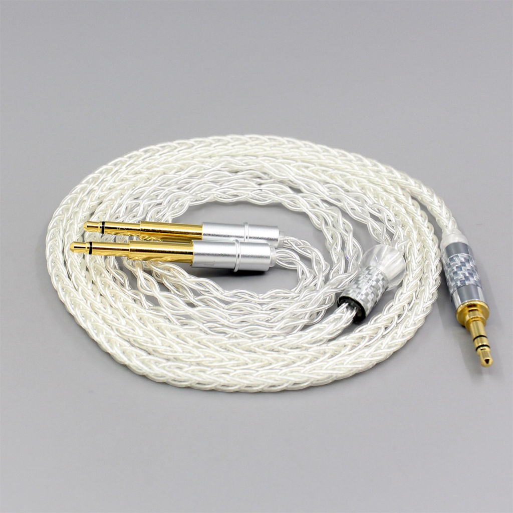 6.5mm 4.4mm XLR 99% Pure Silver 8 Core Headphone Earphone Cable For Meze 99 Classics NEO NOIR Headset Headphone