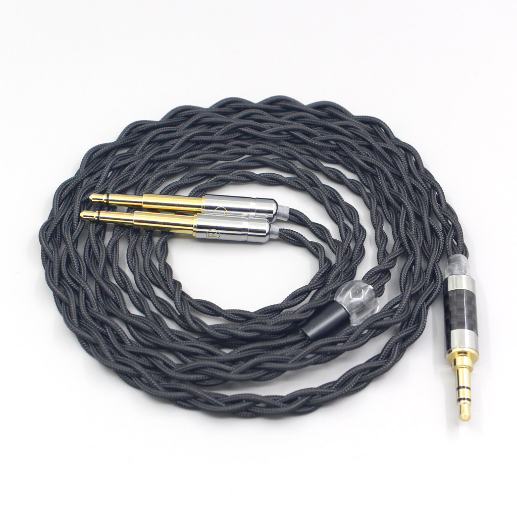 Pure 99% Silver Inside Headphone Nylon Cable For Meze 99 Classics NEO NOIR Headset Earphone