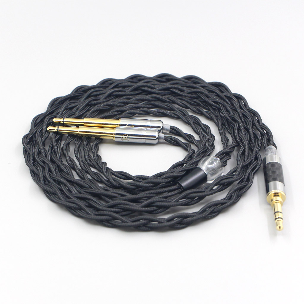 Pure 99% Silver Inside Headphone Nylon Cable For Meze 99 Classics NEO NOIR Headset Earphone