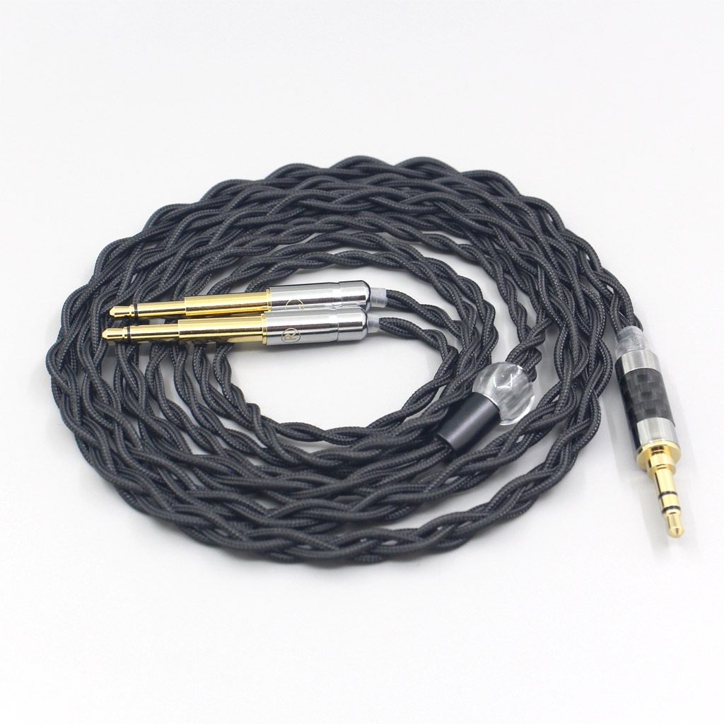 Pure 99% Silver Inside Headphone Nylon Cable For Meze 99 Classics NEO NOIR Headset Earphone