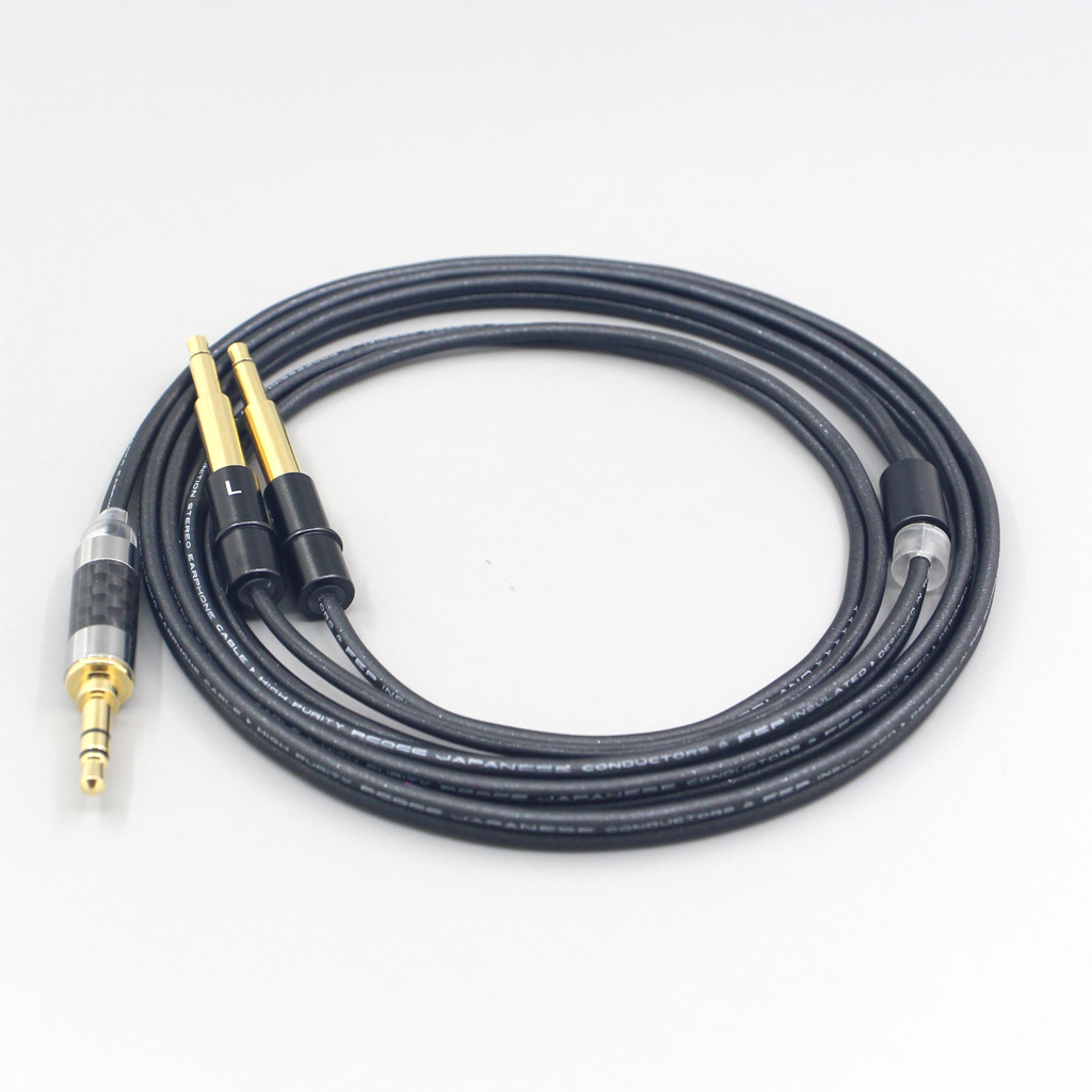 Black 99% Pure PCOCC Earphone Cable For Meze 99 Classics NEO NOIR Headset Headphone