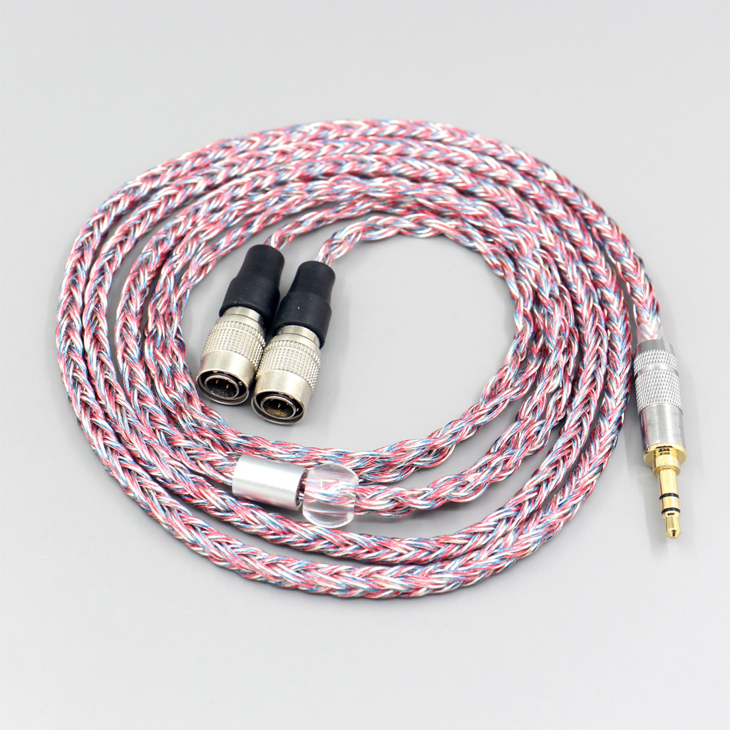 16 Core Silver OCC OFC Mixed Braided Cable For Mr Speakers Alpha Dog Ether C Flow Mad Dog AEON headphone Earphone headset