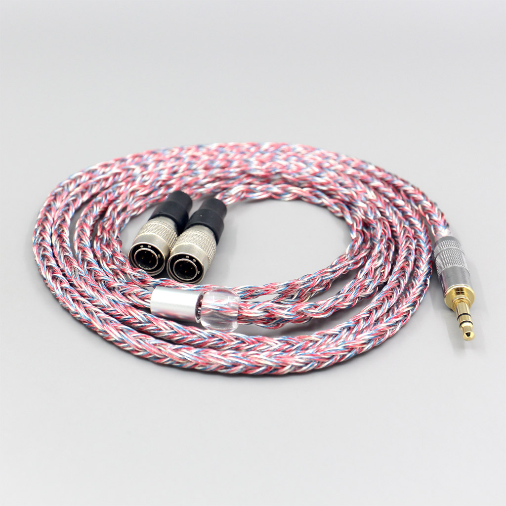 16 Core Silver OCC OFC Mixed Braided Cable For Mr Speakers Alpha Dog Ether C Flow Mad Dog AEON headphone Earphone headset