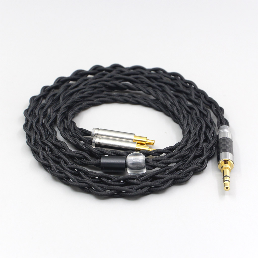 Pure 99% Silver Inside Headphone Nylon Cable For Audio Technica ATH-ADX5000 ATH-MSR7b 770H 990H ESW950 SR9 ES750 ESW990 A2DC